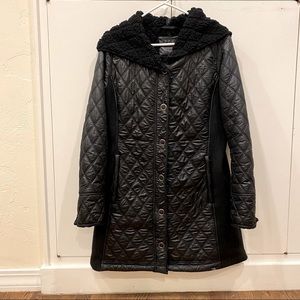 Prana Women’s Large Long Black Coat